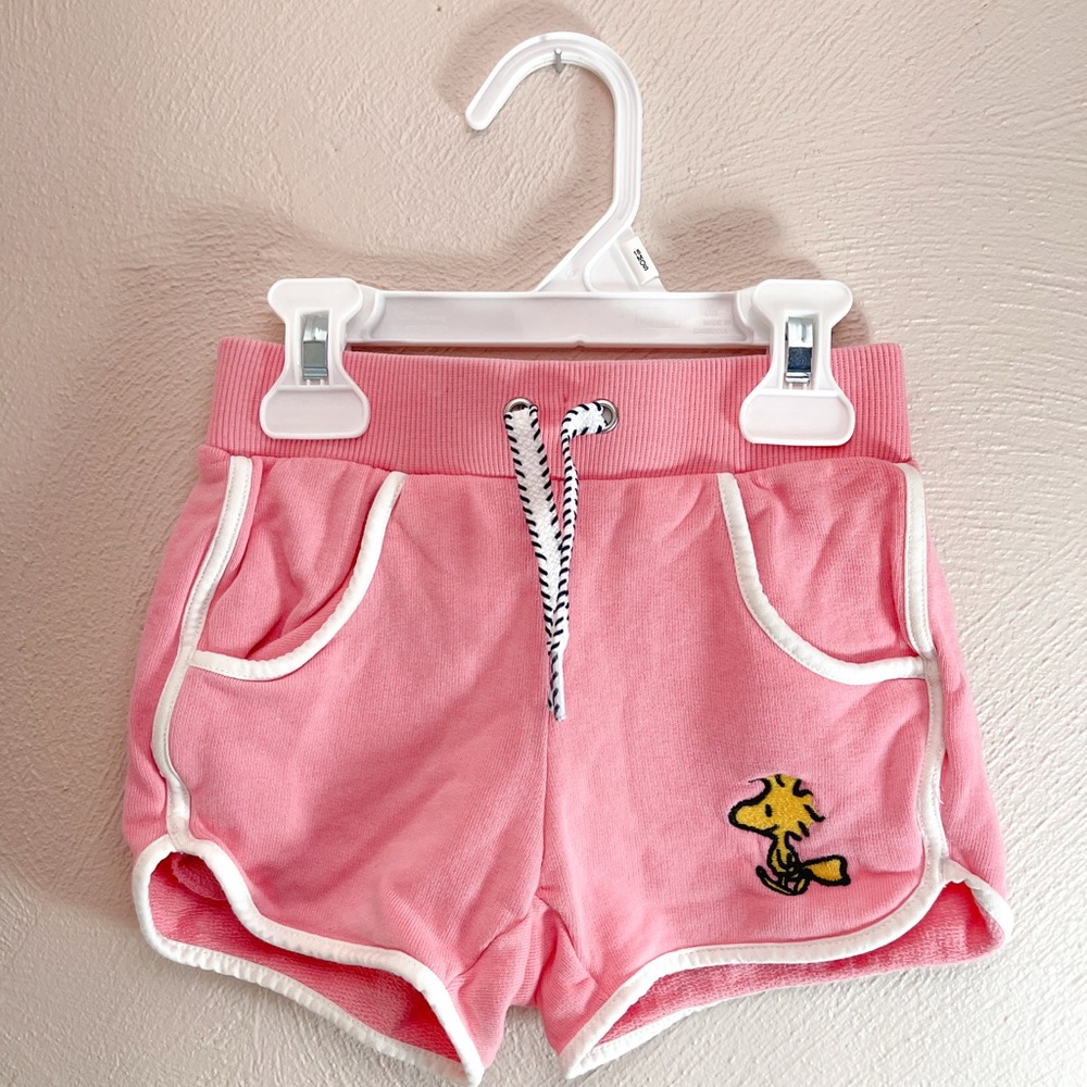 Peanuts x Hanna Andersson Pink Kids Shorts